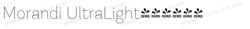 Morandi UltraLight字体转换